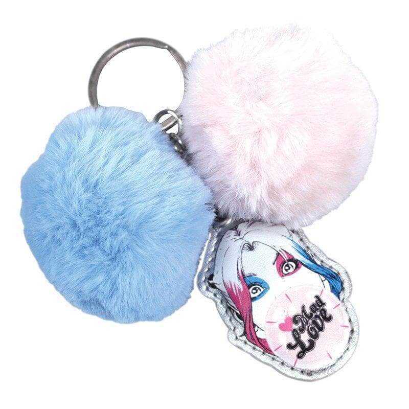 Harley Quinn Pom Pom Keyring - DC Comics - Olleke Wizarding Shop Amsterdam Brugge London