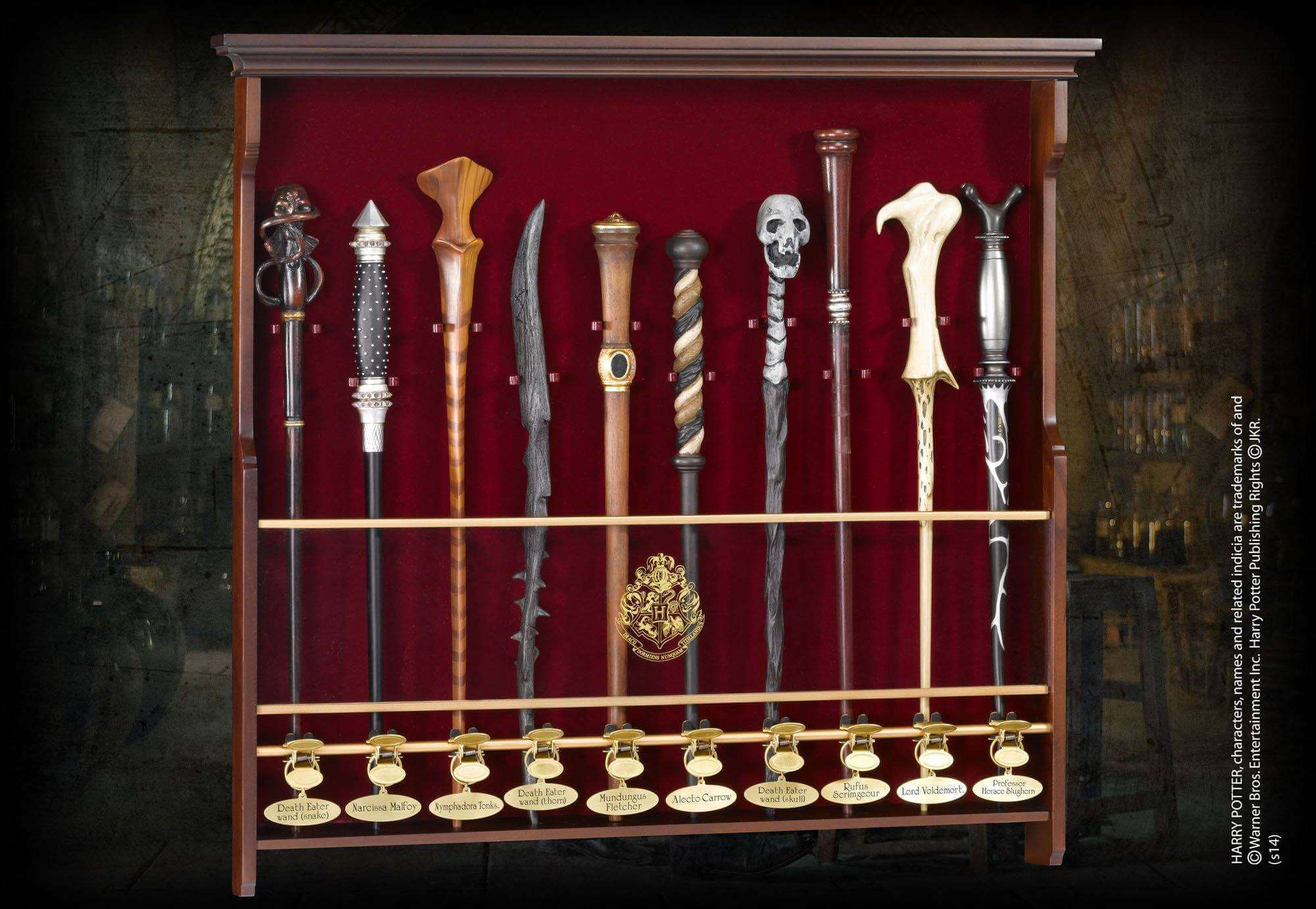 Harry Potter 10 Wand Display - Olleke Wizarding Shop Amsterdam Brugge London