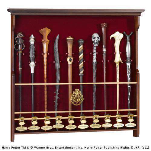 Harry Potter 10 Wand Display - Olleke Wizarding Shop Amsterdam Brugge London