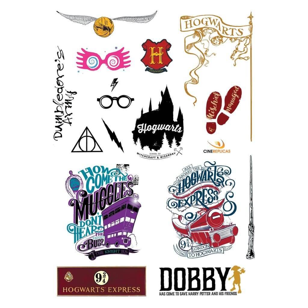 Harry Potter 55 Stickers Set - Olleke Wizarding Shop Amsterdam Brugge London