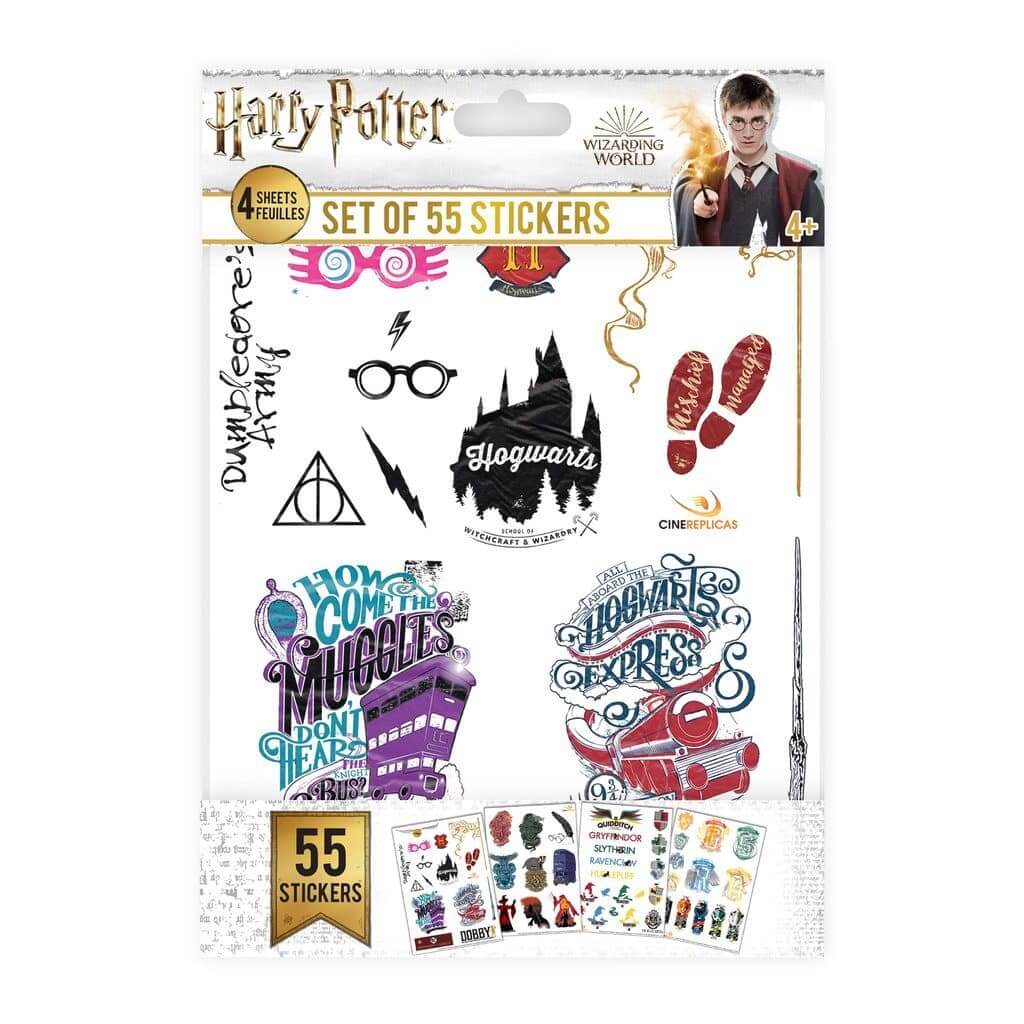 Harry Potter 55 Stickers Set - Olleke Wizarding Shop Amsterdam Brugge London