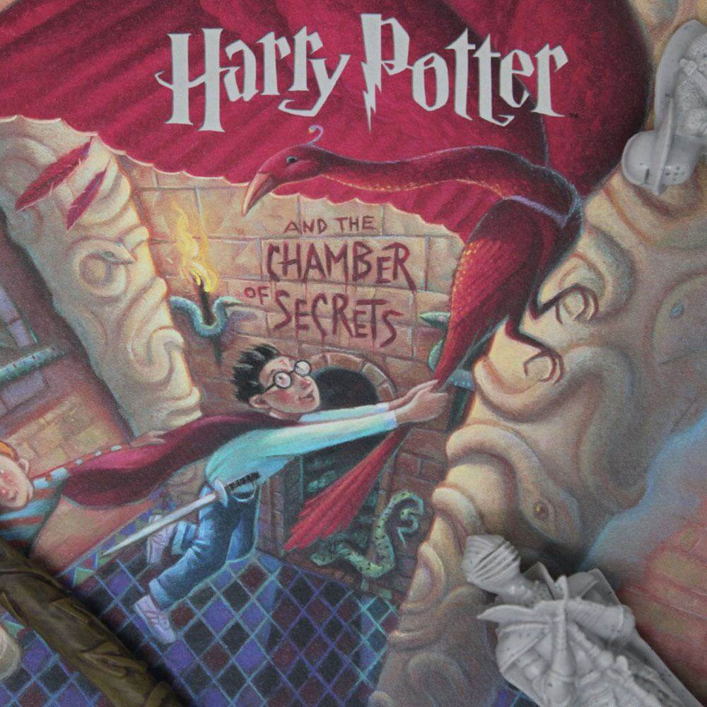 Harry Potter Art Print Chamber of Secrets Book Cover Artwork Limited Edition - Olleke Wizarding Shop Amsterdam Brugge London