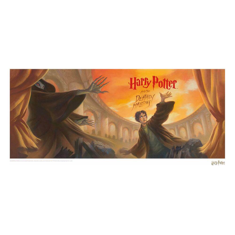 Harry Potter Art Print Deathly Hallows Book Cover Artwork Limited Edition - Olleke Wizarding Shop Amsterdam Brugge London