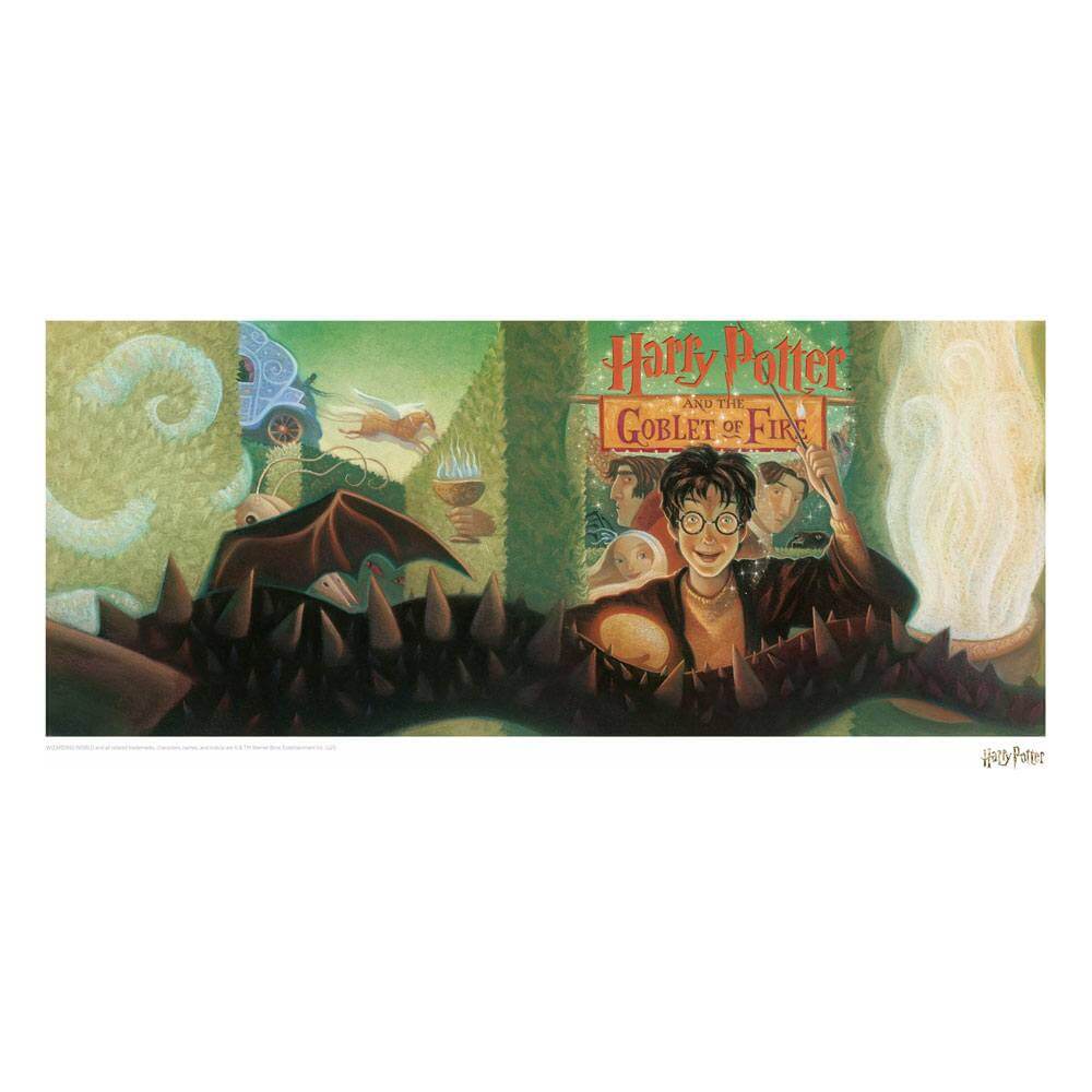 Harry Potter Art Print Goblet of Fire Book Cover Artwork Limited Edition - Olleke Wizarding Shop Amsterdam Brugge London