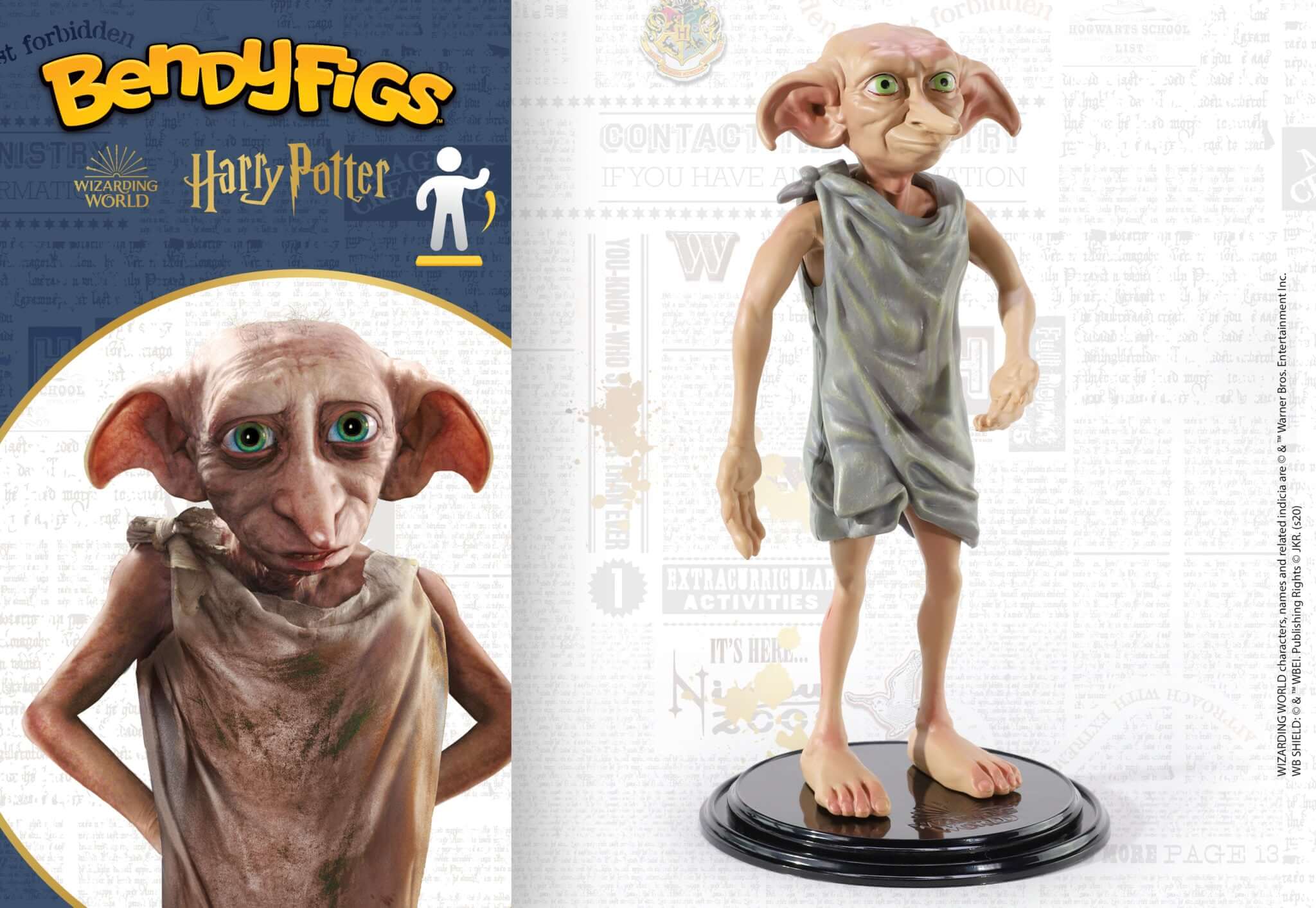 Harry Potter Bendable Figure Dobby - Olleke Wizarding Shop Amsterdam Brugge London