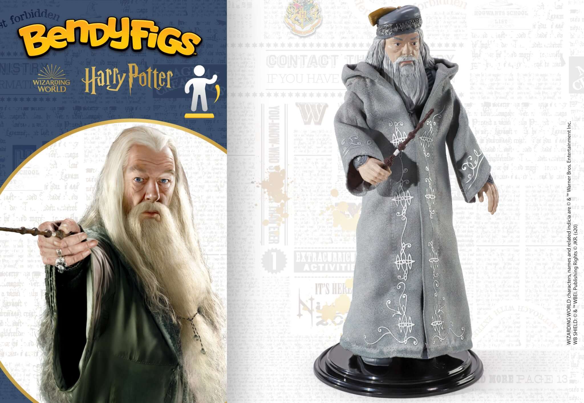 Harry Potter Bendyfigs Bendable Figure Albus Dumbledore - Olleke Wizarding Shop Amsterdam Brugge London