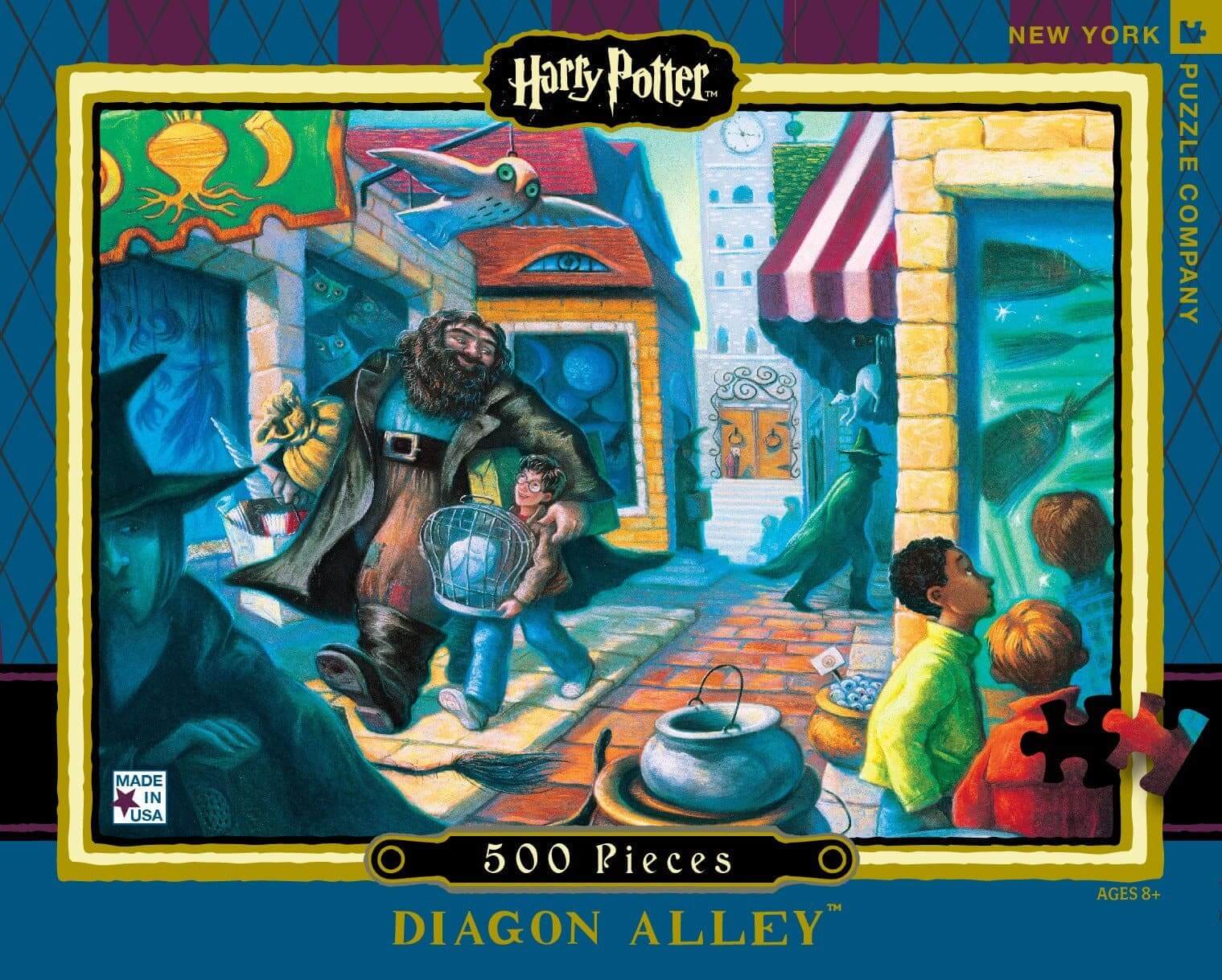 Harry Potter Diagon Alley 500 piece Jigsaw Puzzle - Olleke Wizarding Shop Amsterdam Brugge London