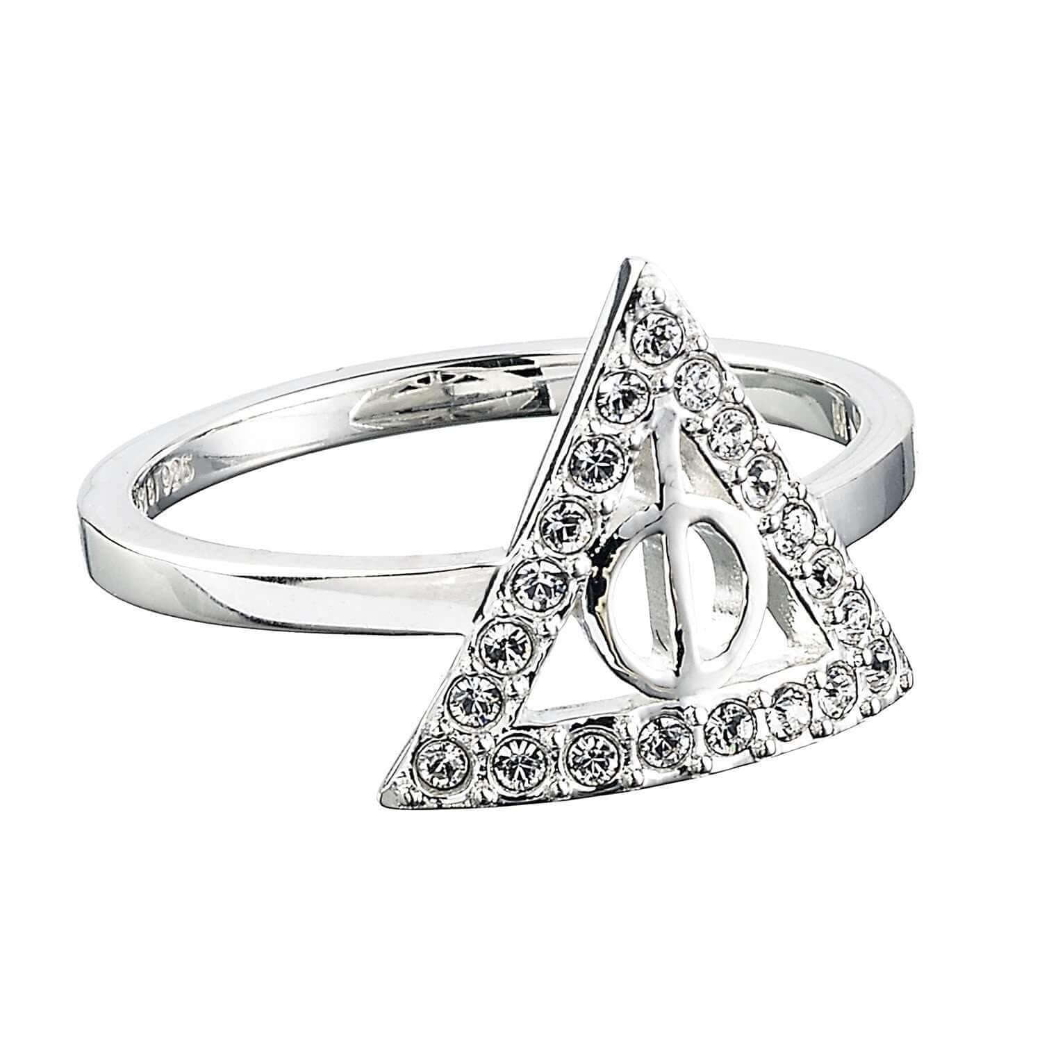 Harry Potter Embellished with Crystals Deathly Hallows Ring - Olleke Wizarding Shop Amsterdam Brugge London