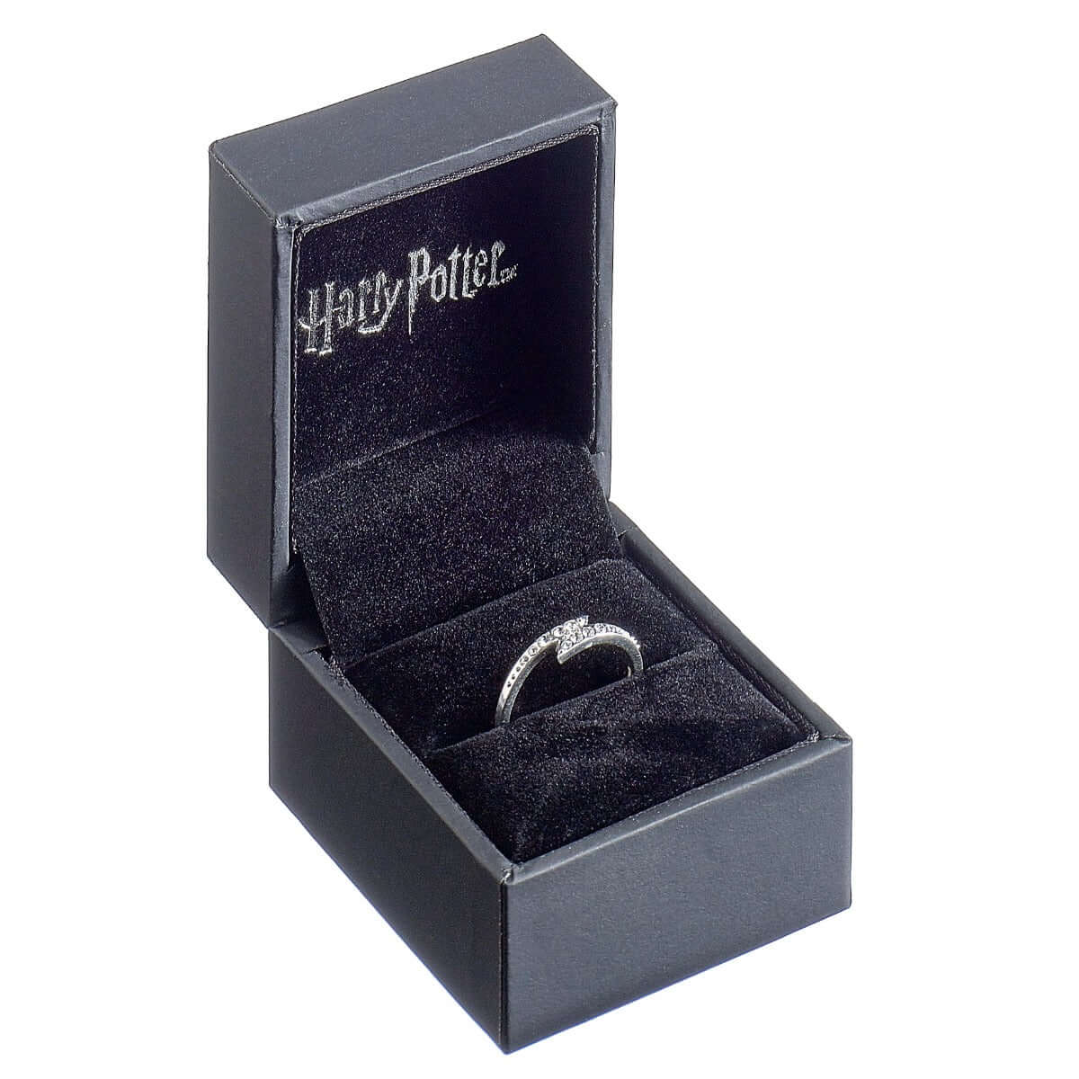 Harry Potter Embellished with Crystals Lightning Bolt Ring - Olleke Wizarding Shop Amsterdam Brugge London