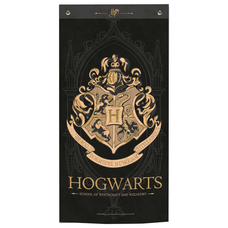 Harry Potter Hogwarts black wall banner - Olleke Wizarding Shop Amsterdam Brugge London