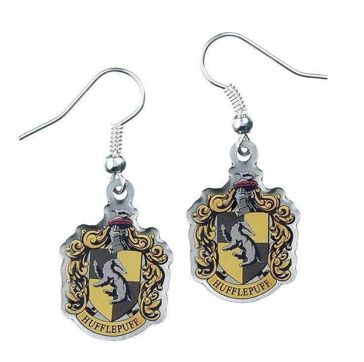 Harry Potter Hufflepuff Crest Earrings - Olleke Wizarding Shop Amsterdam Brugge London