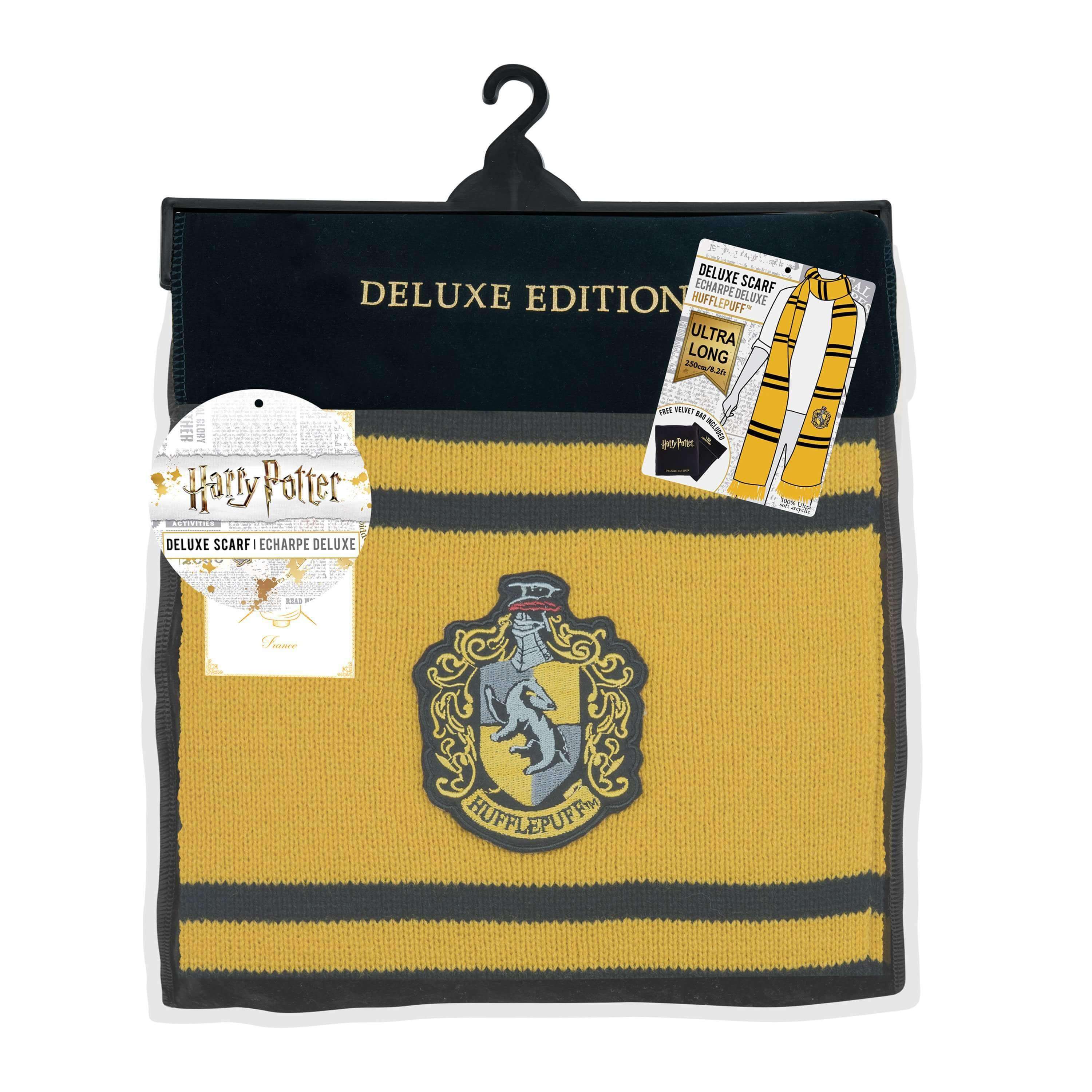 Harry Potter Hufflepuff Scarf - Deluxe Edition - Olleke Wizarding Shop Amsterdam Brugge London