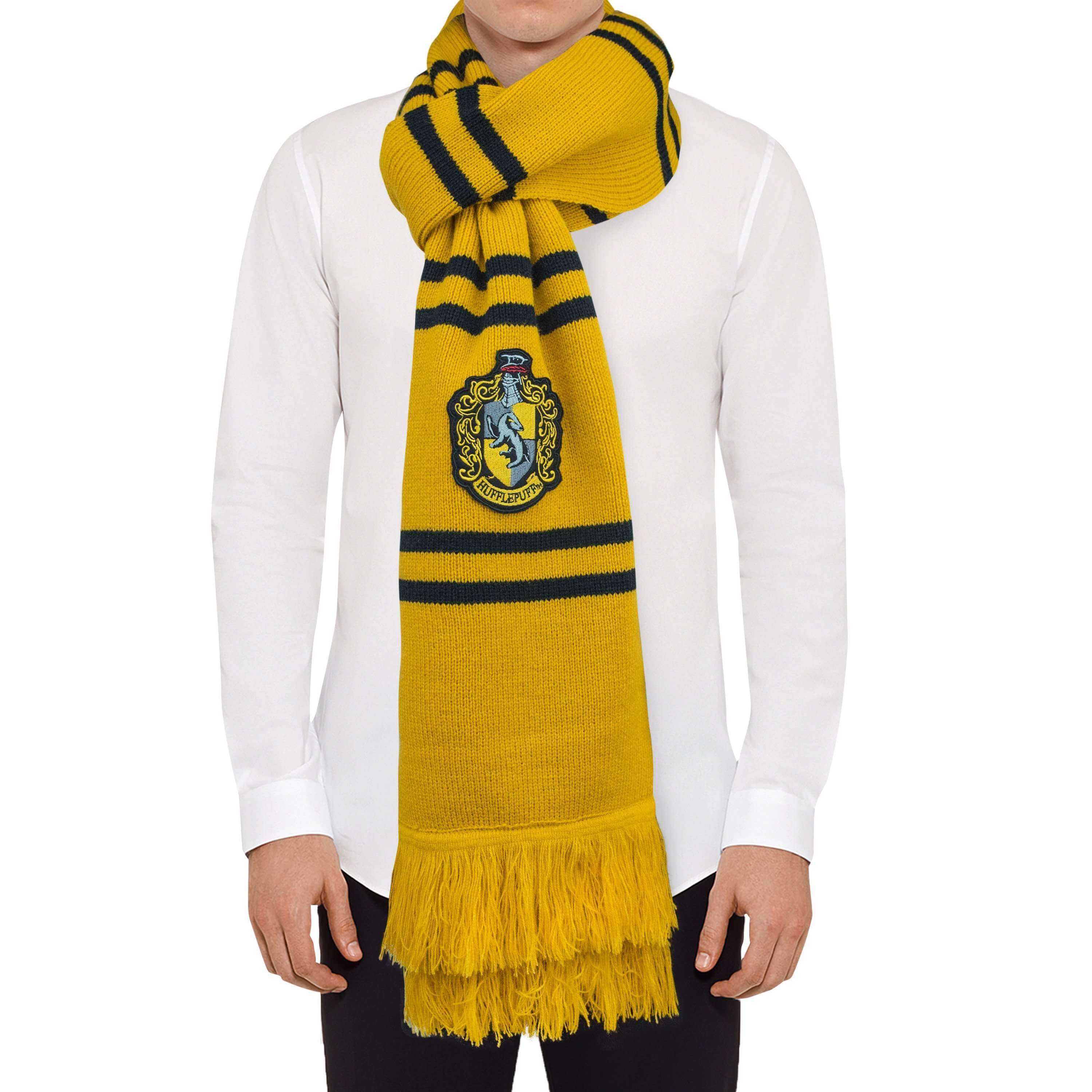 Harry Potter Hufflepuff Scarf - Deluxe Edition - Olleke Wizarding Shop Amsterdam Brugge London