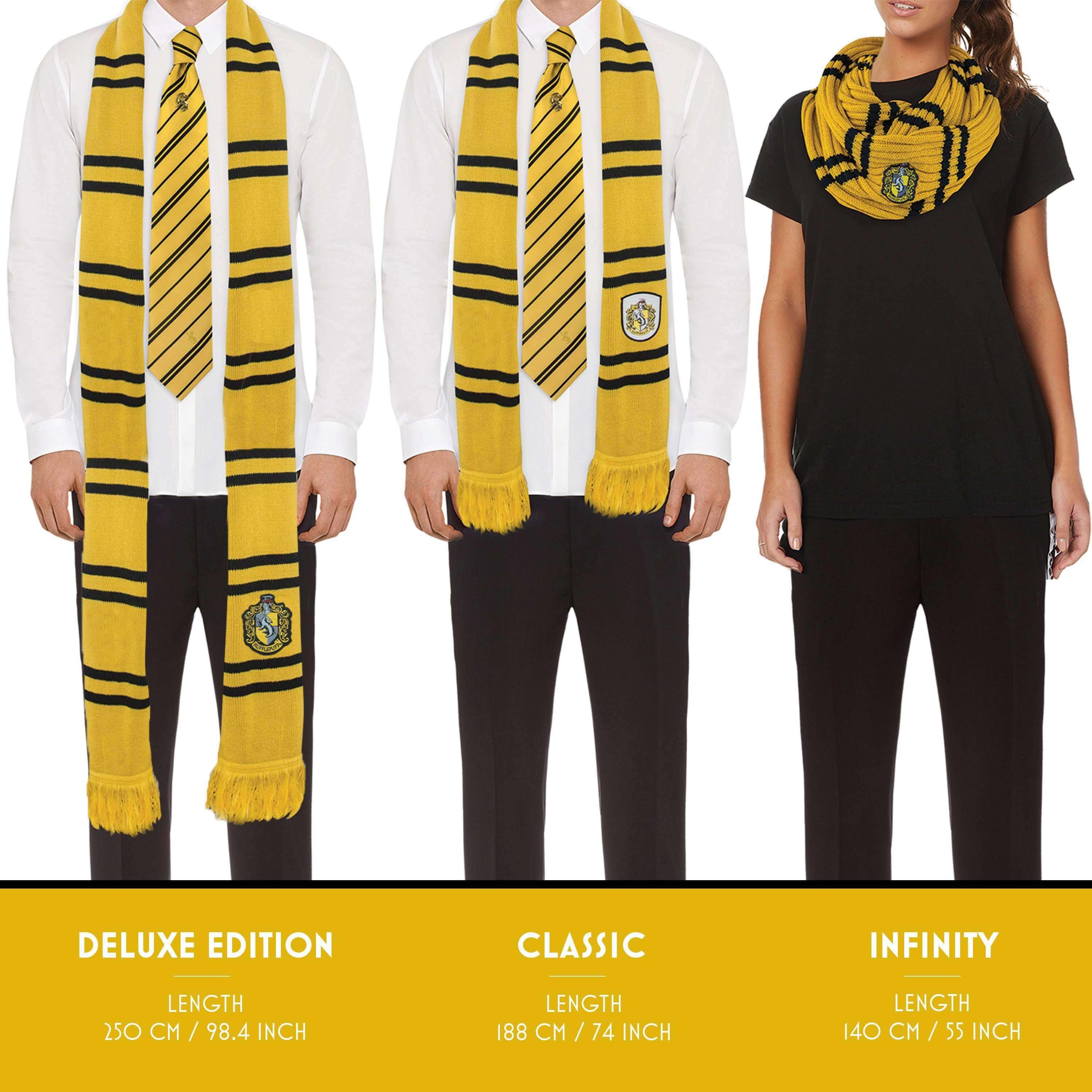 Harry Potter Hufflepuff Scarf - Deluxe Edition - Olleke Wizarding Shop Amsterdam Brugge London