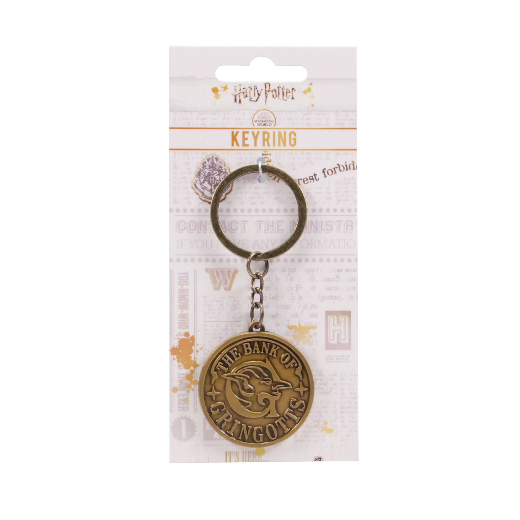 Harry Potter Keyring - Gringotts - Olleke Wizarding Shop Amsterdam Brugge London