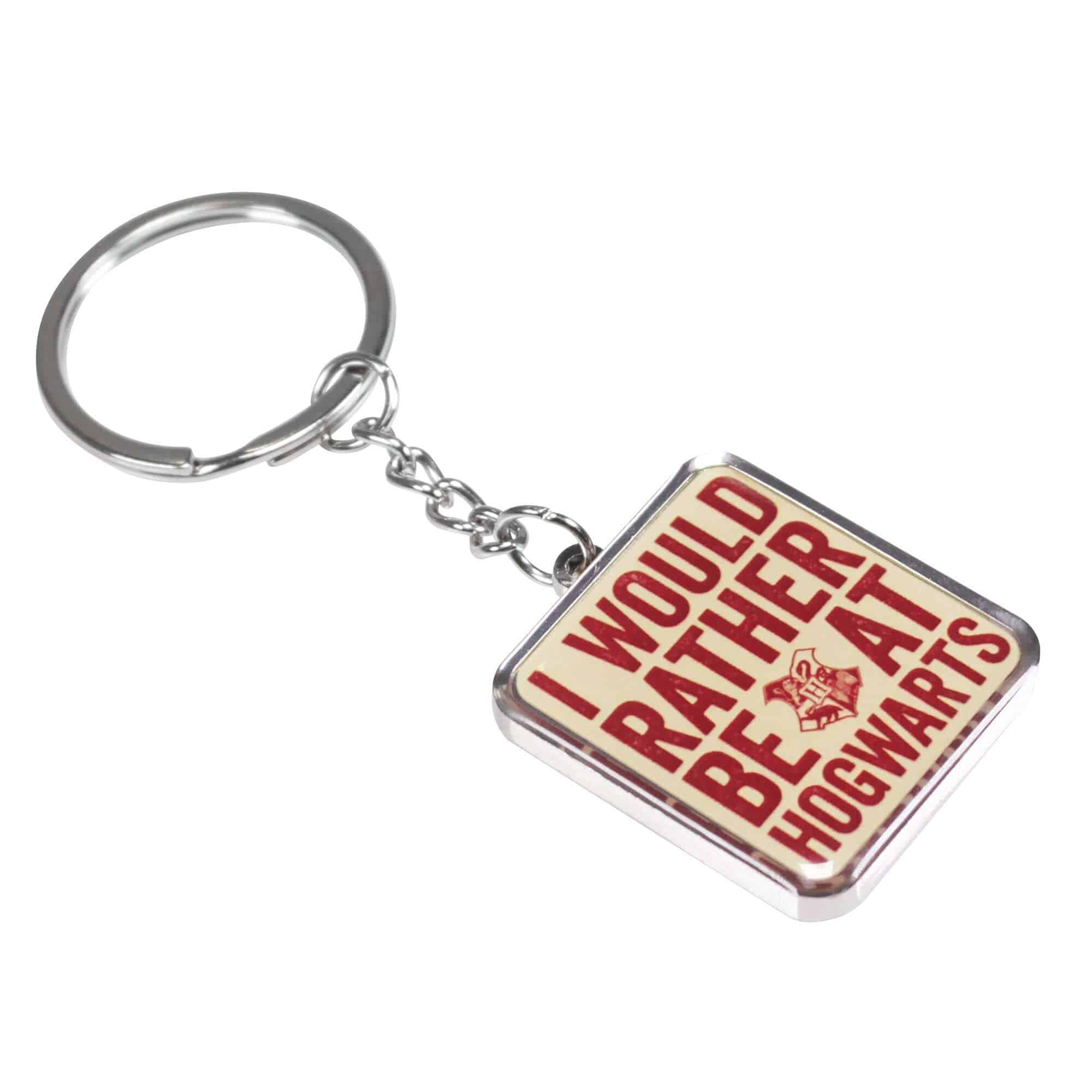 Harry Potter Keyring - Rather Be At Hogwarts - Olleke Wizarding Shop Amsterdam Brugge London