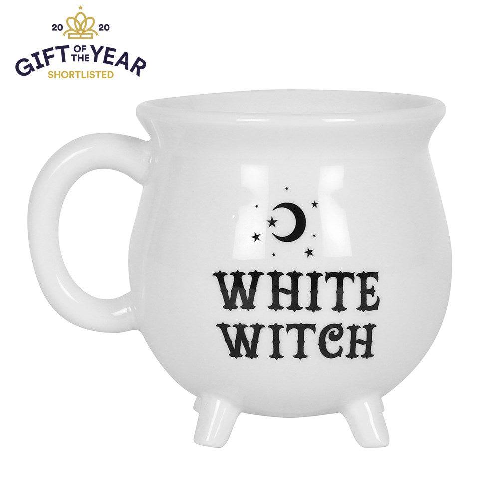 White Witch Cauldron Mug - Olleke Wizarding Shop Amsterdam Brugge London