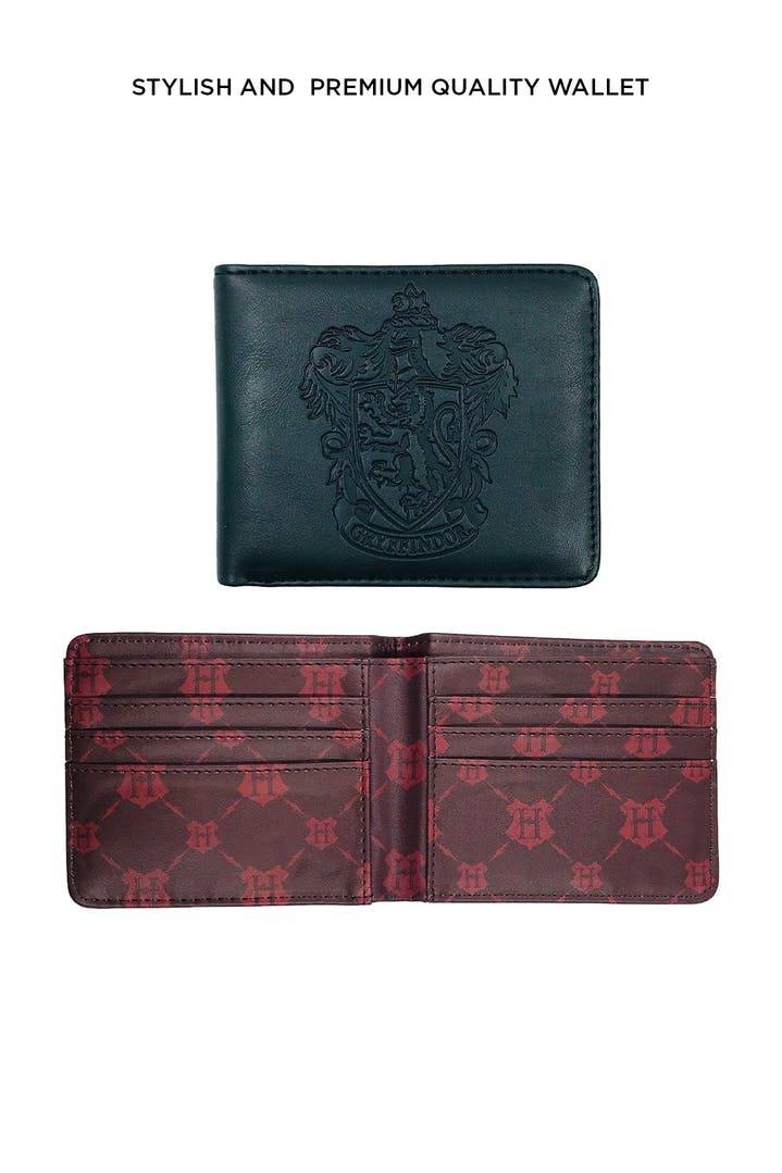 Harry Potter Embossed Gryffindor PU Wallet - Olleke Wizarding Shop Amsterdam Brugge London