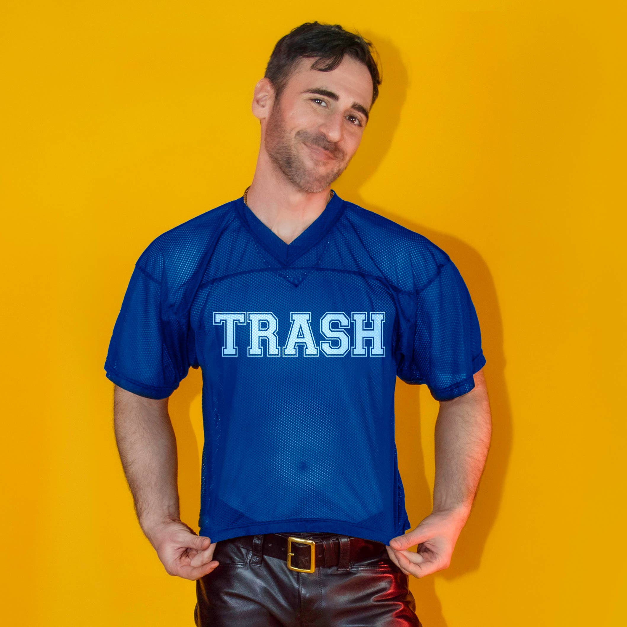 „TRASH” voetbalshirt van mesh: M