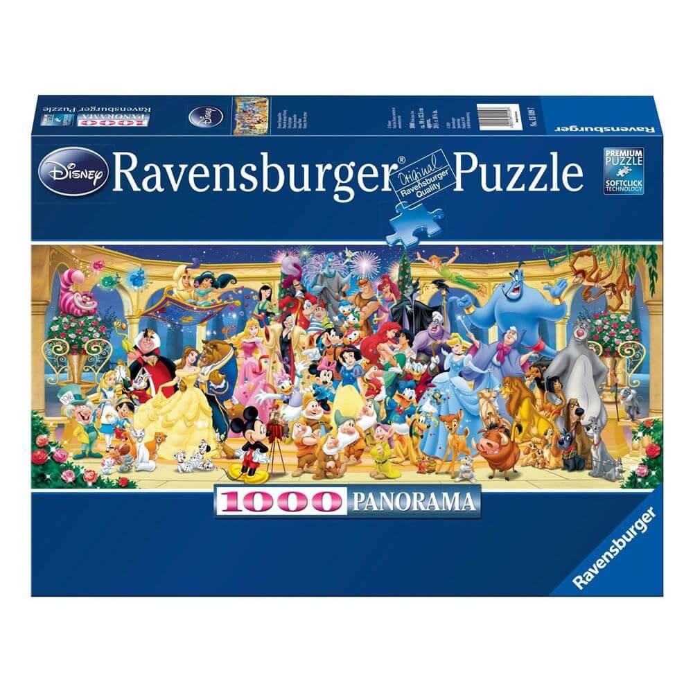 Disney Panorama Group Photo 1000 Piece Jigsaw Puzzle - Olleke Wizarding Shop Amsterdam Brugge London