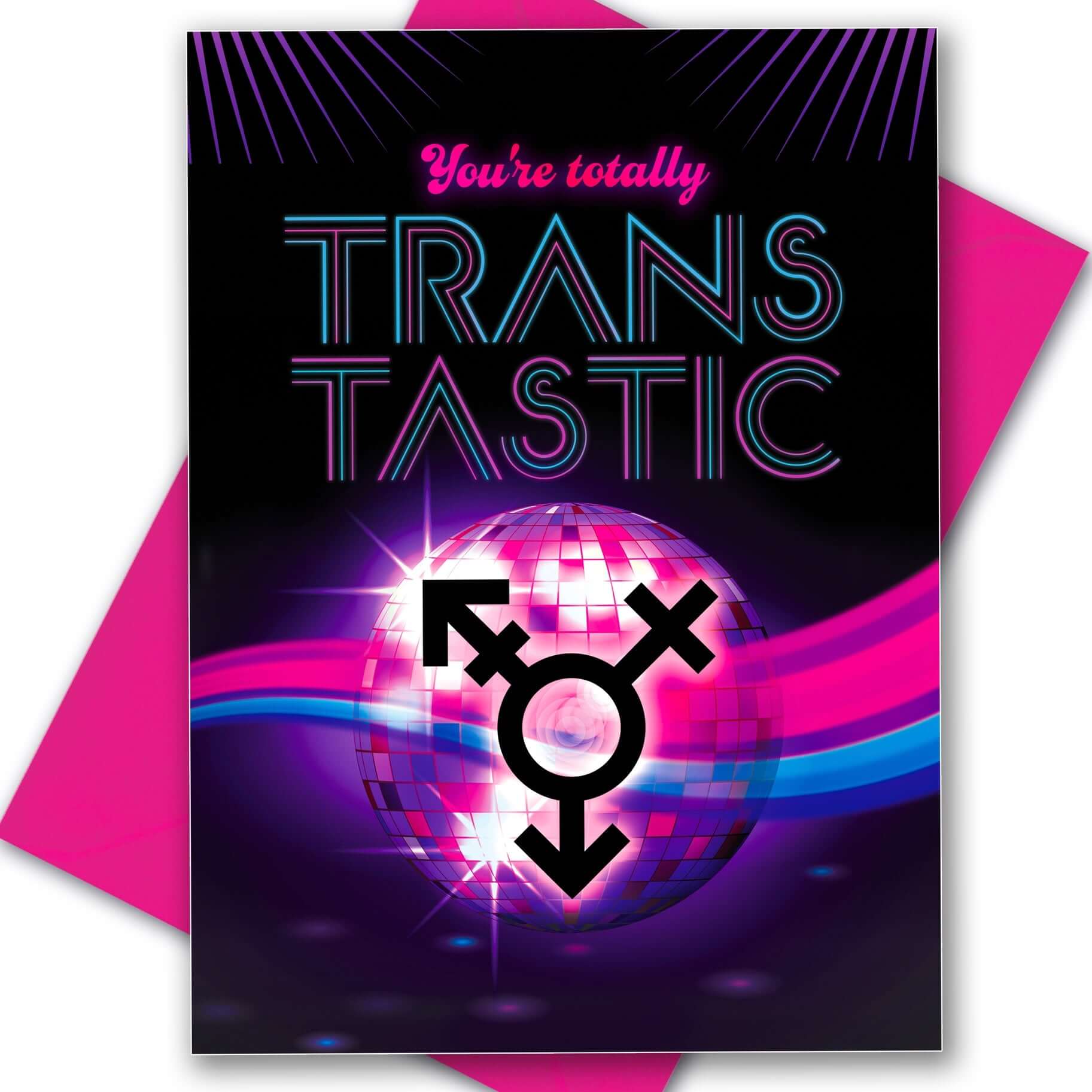 Gay Card Trans-Tastic Transgender - Olleke Wizarding Shop Amsterdam Brugge London