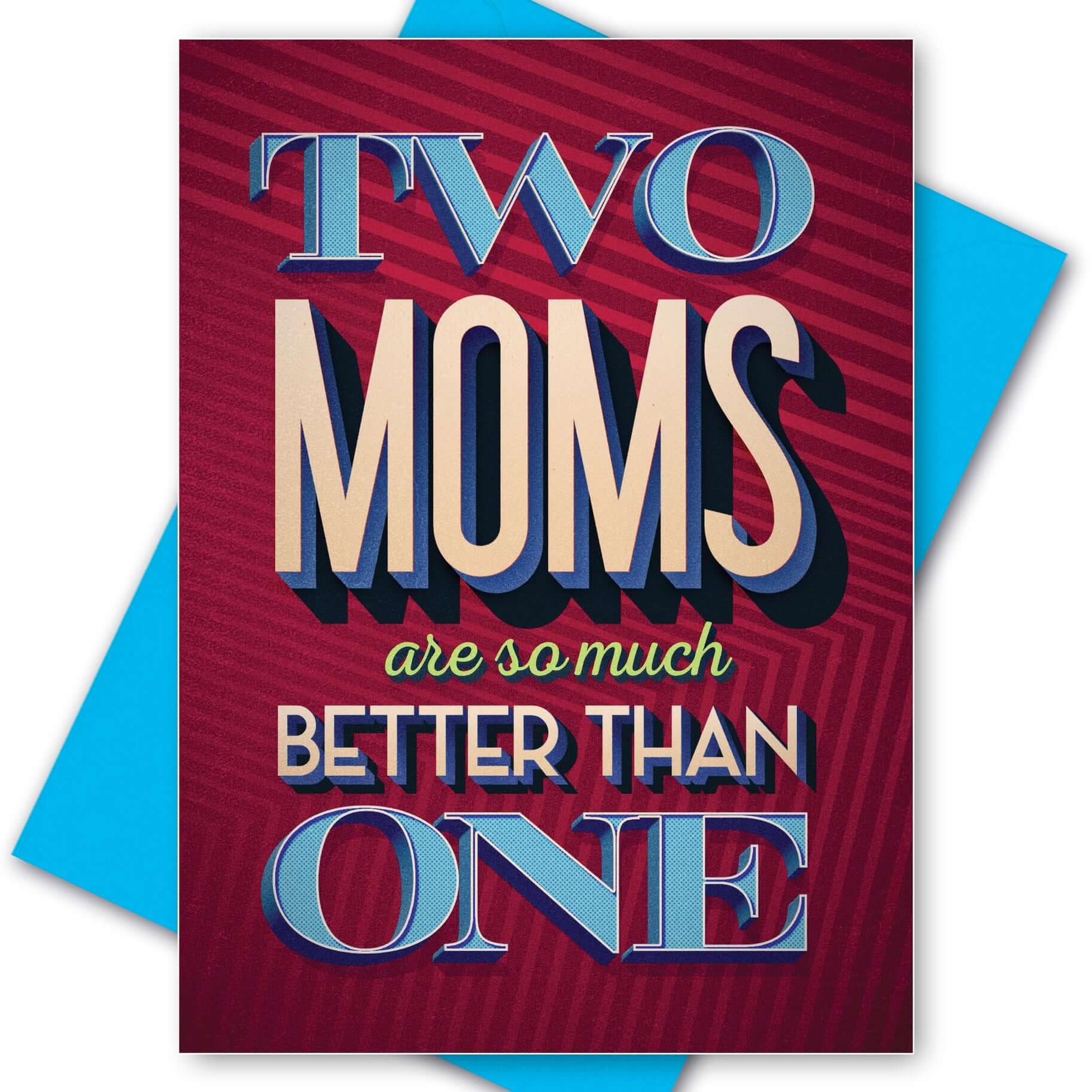 Gay Card Two Moms are Better - Olleke Wizarding Shop Amsterdam Brugge London