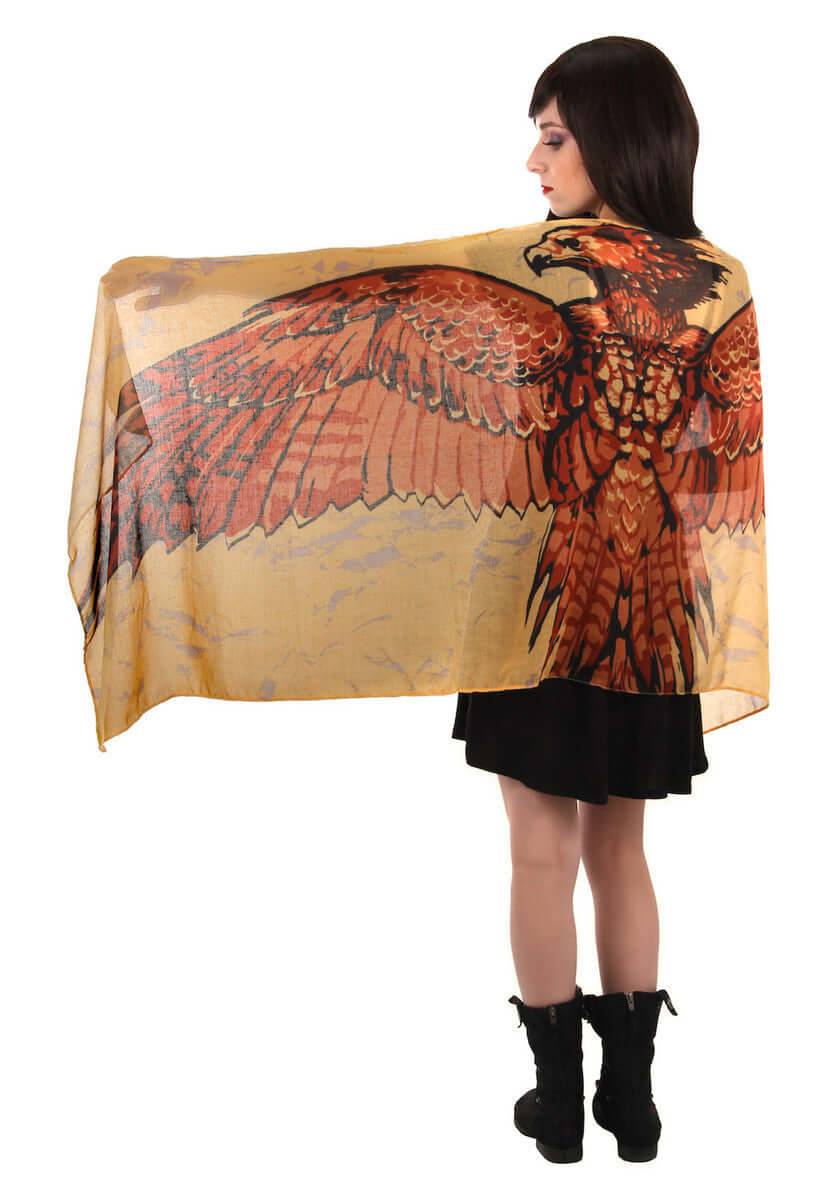 Harry Potter Fawkes Lightweight Wing Scarf - Olleke Wizarding Shop Amsterdam Brugge London