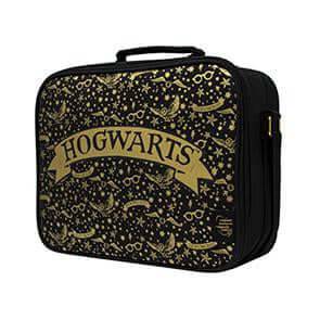 Harry Potter Lunch Bag with Strap Black Pattern - Olleke Wizarding Shop Amsterdam Brugge London