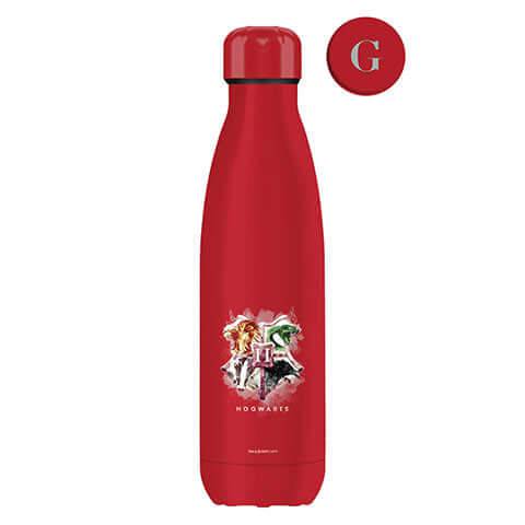 Harry Potter Metal Water Bottle - Gryffindor - Olleke Wizarding Shop Amsterdam Brugge London