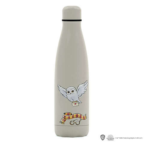 Harry Potter Metal Water Bottle - Hedwig - Olleke Wizarding Shop Amsterdam Brugge London