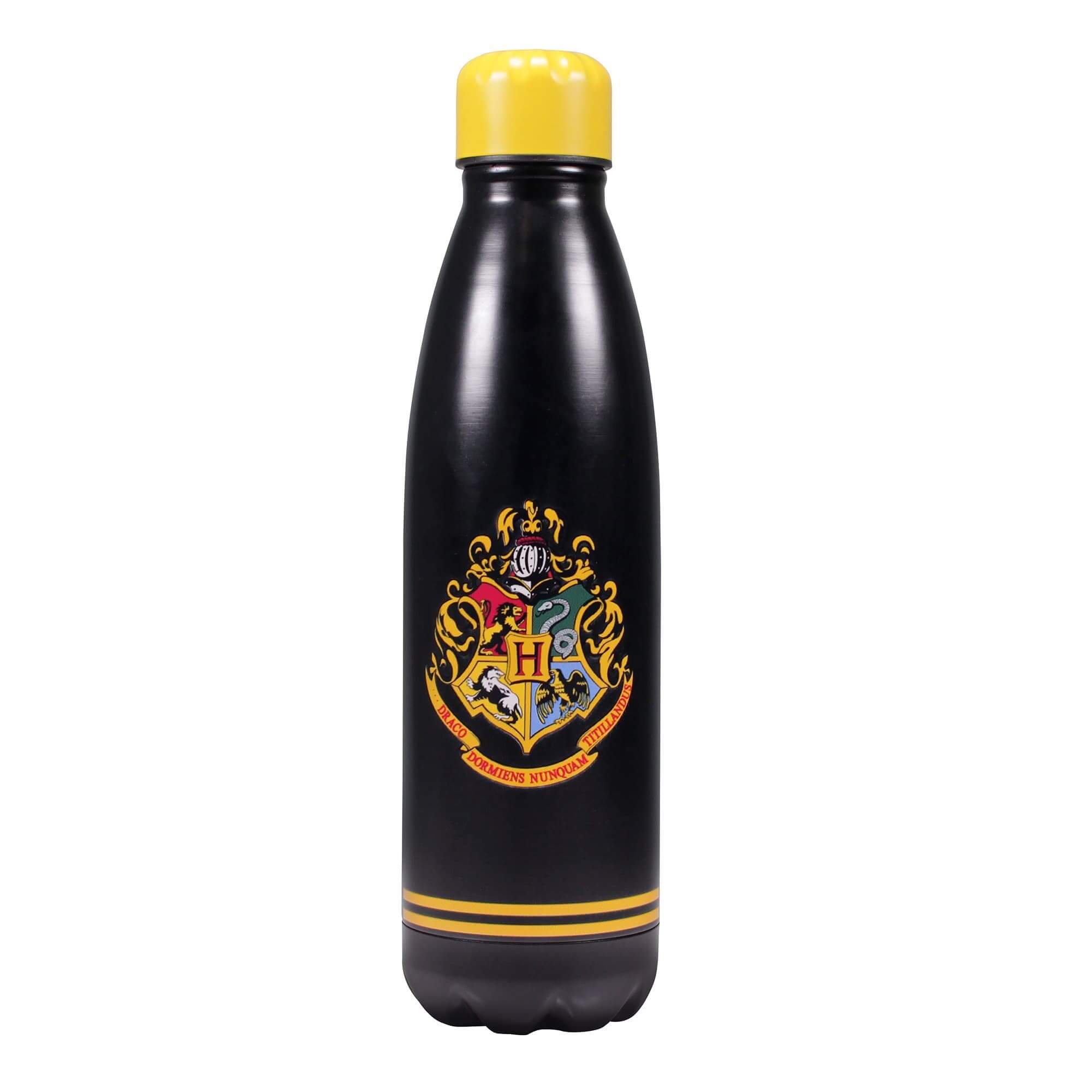 Harry Potter Metal Water Bottle - Hogwarts Crest - Olleke Wizarding Shop Amsterdam Brugge London