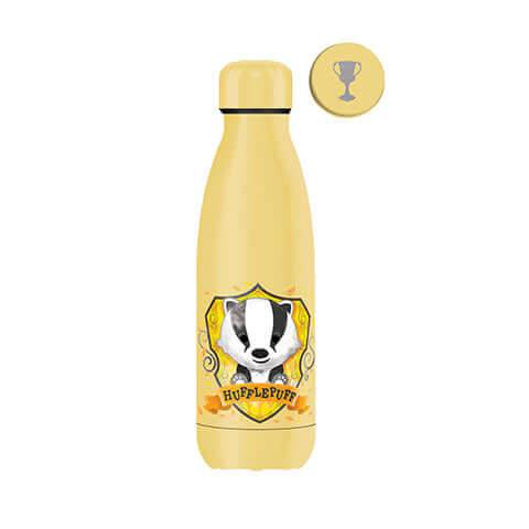 Harry Potter Metal Water Bottle - Hufflepuff - Olleke Wizarding Shop Amsterdam Brugge London