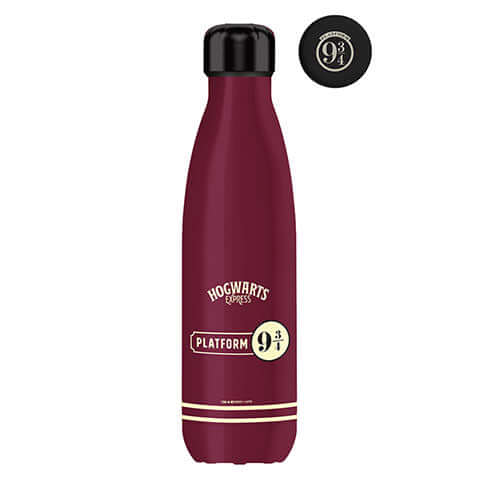 Harry Potter Metal Water Bottle - Platform 9 3/4 - Olleke Wizarding Shop Amsterdam Brugge London