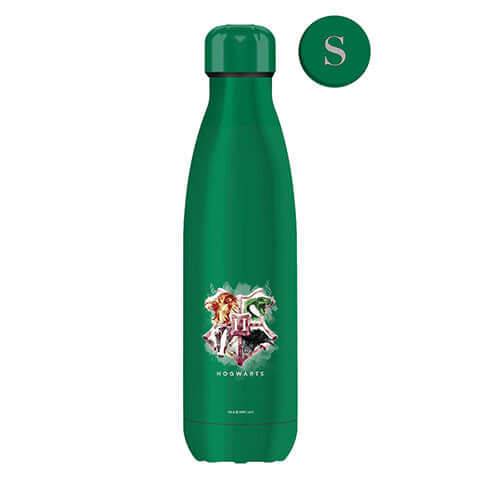 Harry Potter Metal Water Bottle - Slytherin - Olleke Wizarding Shop Amsterdam Brugge London