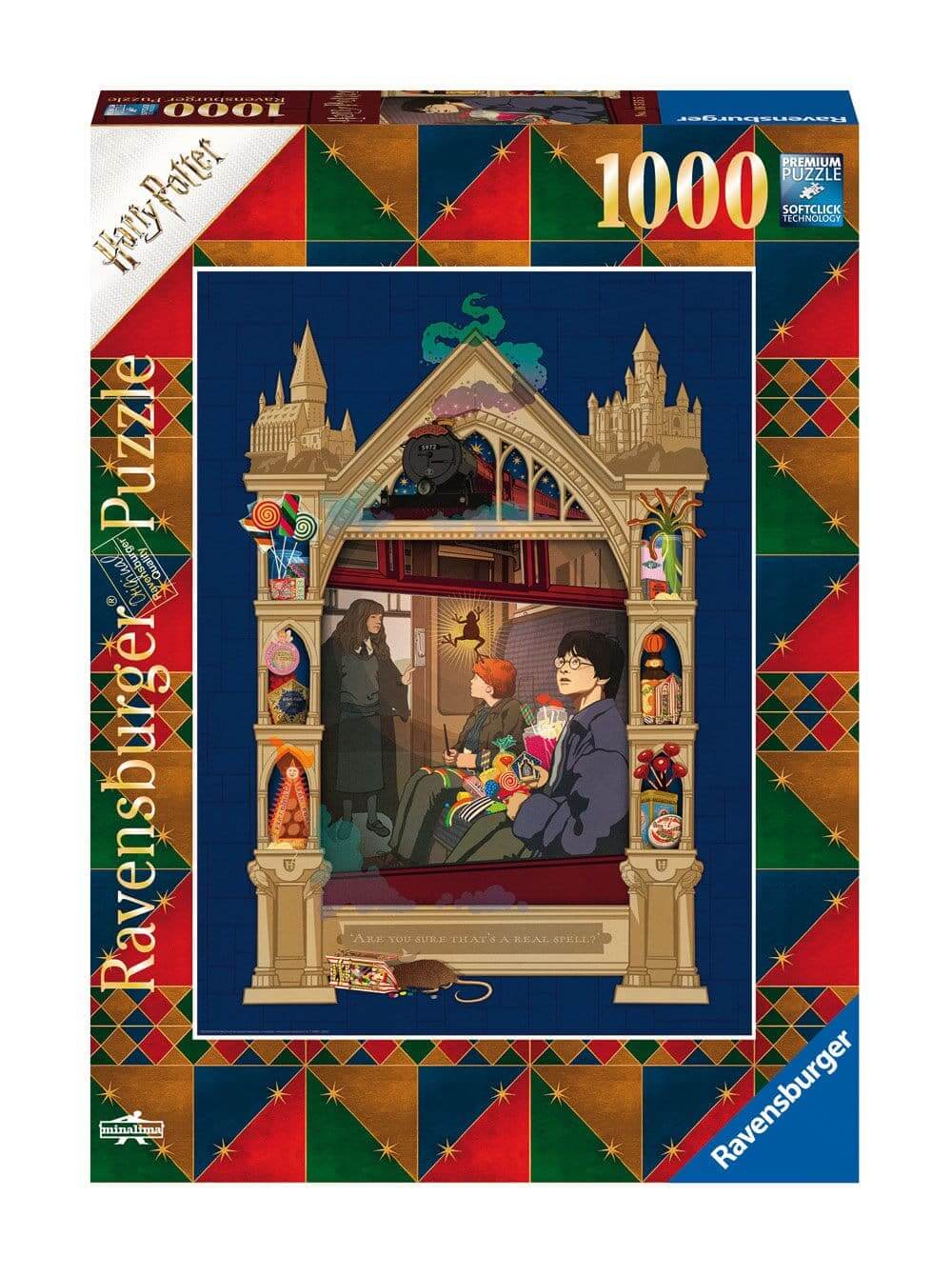 Harry Potter On The Way To Hogwarts 1000 Piece Jigsaw Puzzle - Olleke Wizarding Shop Amsterdam Brugge London