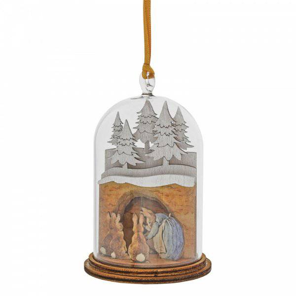 Mrs. Rabbit in Burrow Wooden Hanging Ornament - Olleke Wizarding Shop Amsterdam Brugge London