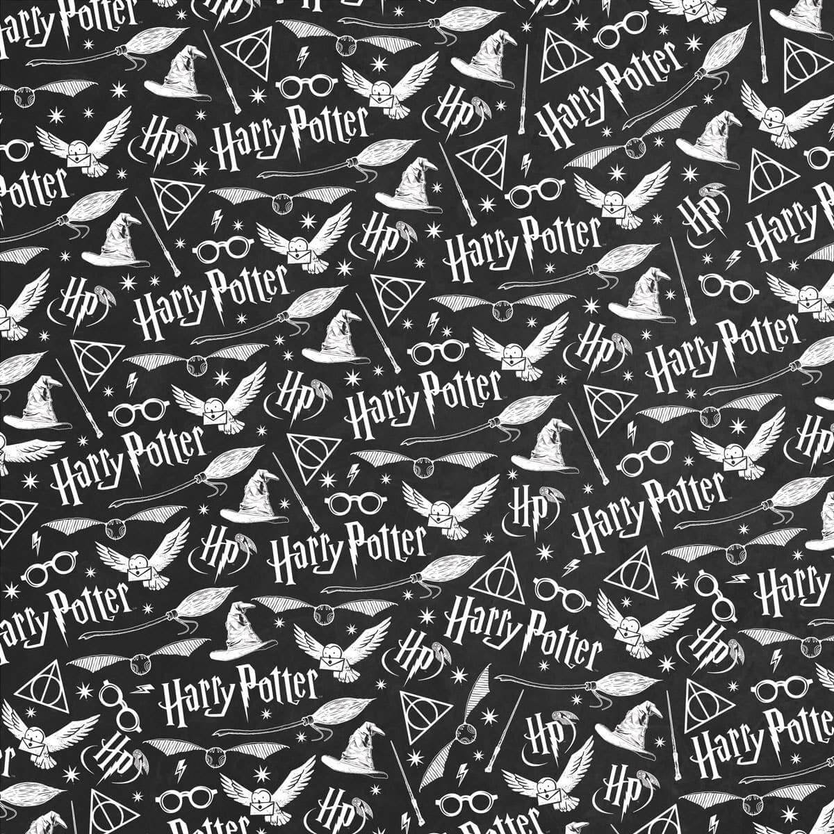 Harry Potter Pattern Double Sided Embellished Paper - Olleke Wizarding Shop Amsterdam Brugge London