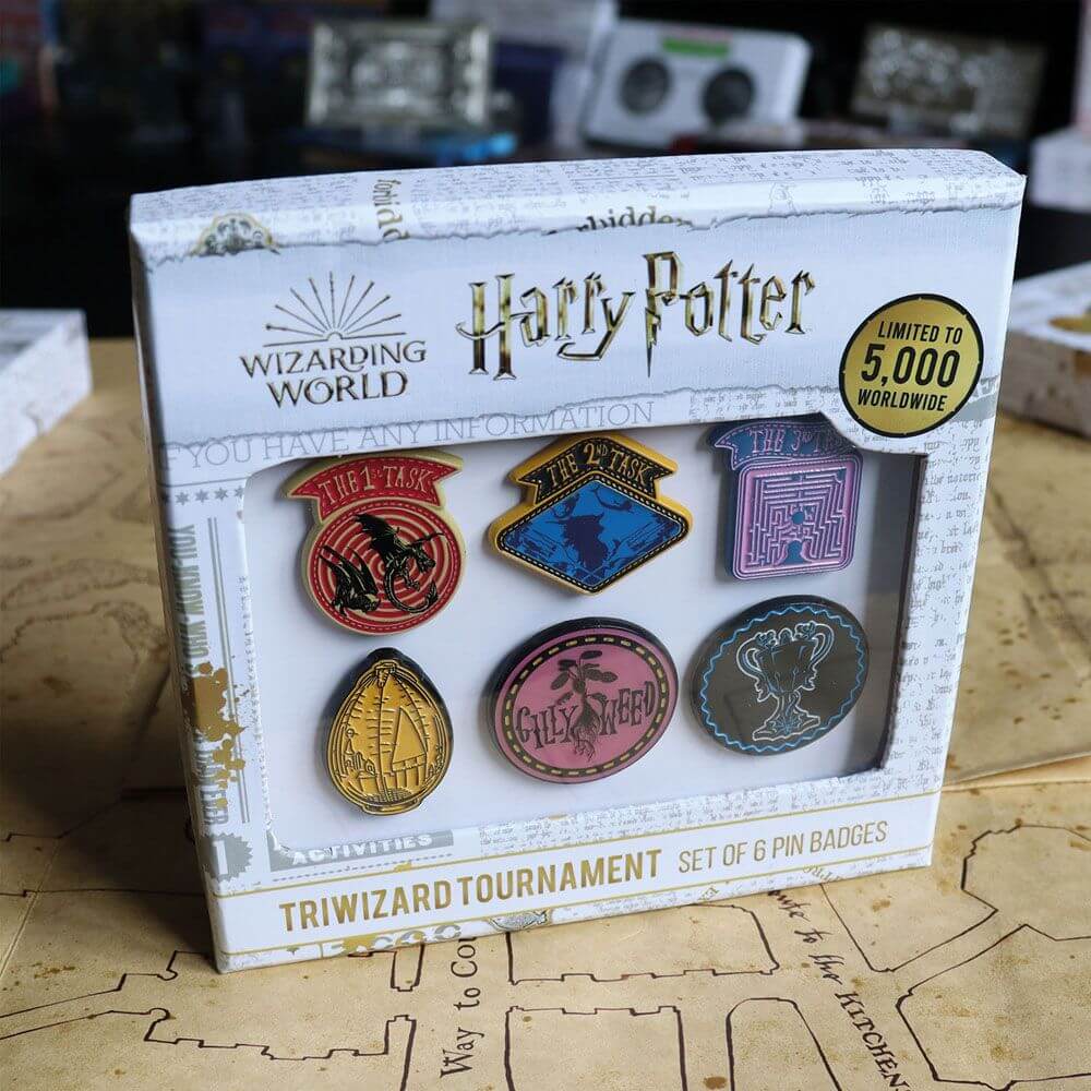 Harry Potter Pin Badge 6-Pack Triwizard Tournament Limited Edition - Olleke Wizarding Shop Amsterdam Brugge London