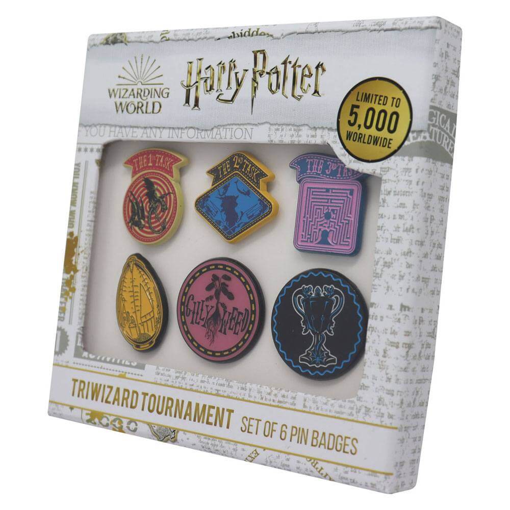 Harry Potter Pin Badge 6-Pack Triwizard Tournament Limited Edition - Olleke Wizarding Shop Amsterdam Brugge London