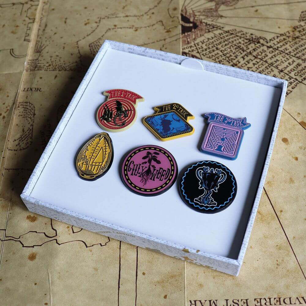 Harry Potter Pin Badge 6-Pack Triwizard Tournament Limited Edition - Olleke Wizarding Shop Amsterdam Brugge London