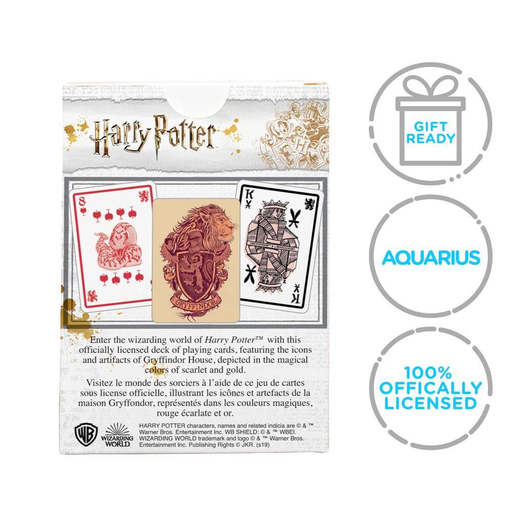 Harry Potter Playing Cards Gryffindor - Olleke Wizarding Shop Amsterdam Brugge London