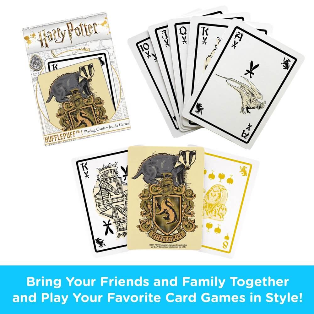 Harry Potter Playing Cards Hufflepuff - Olleke Wizarding Shop Amsterdam Brugge London