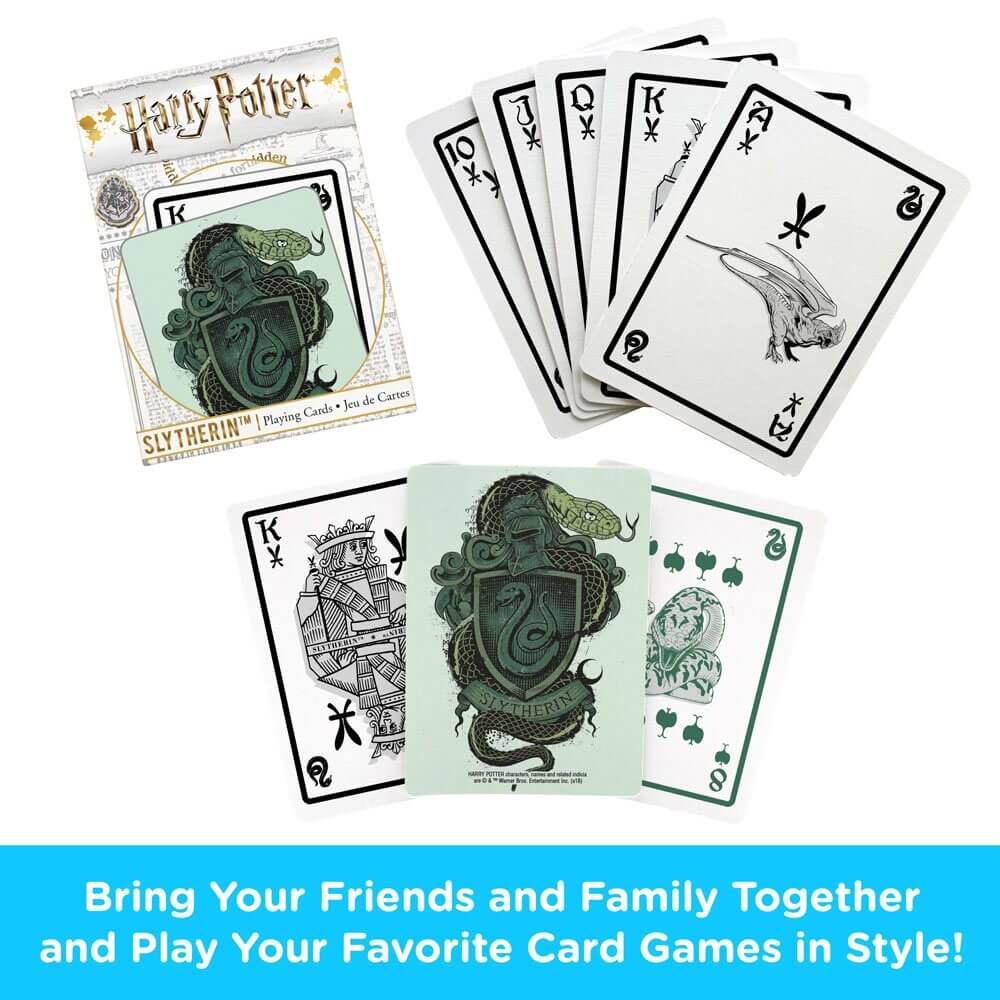 Harry Potter Playing Cards Slytherin - Olleke Wizarding Shop Amsterdam Brugge London