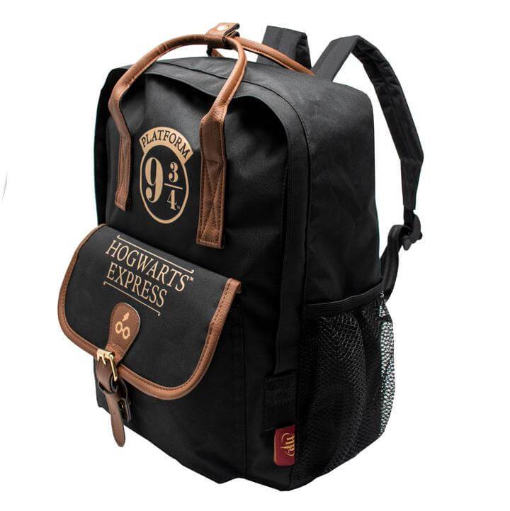 Harry Potter Premium Backpack Black 9 3/4 - Olleke Wizarding Shop Amsterdam Brugge London