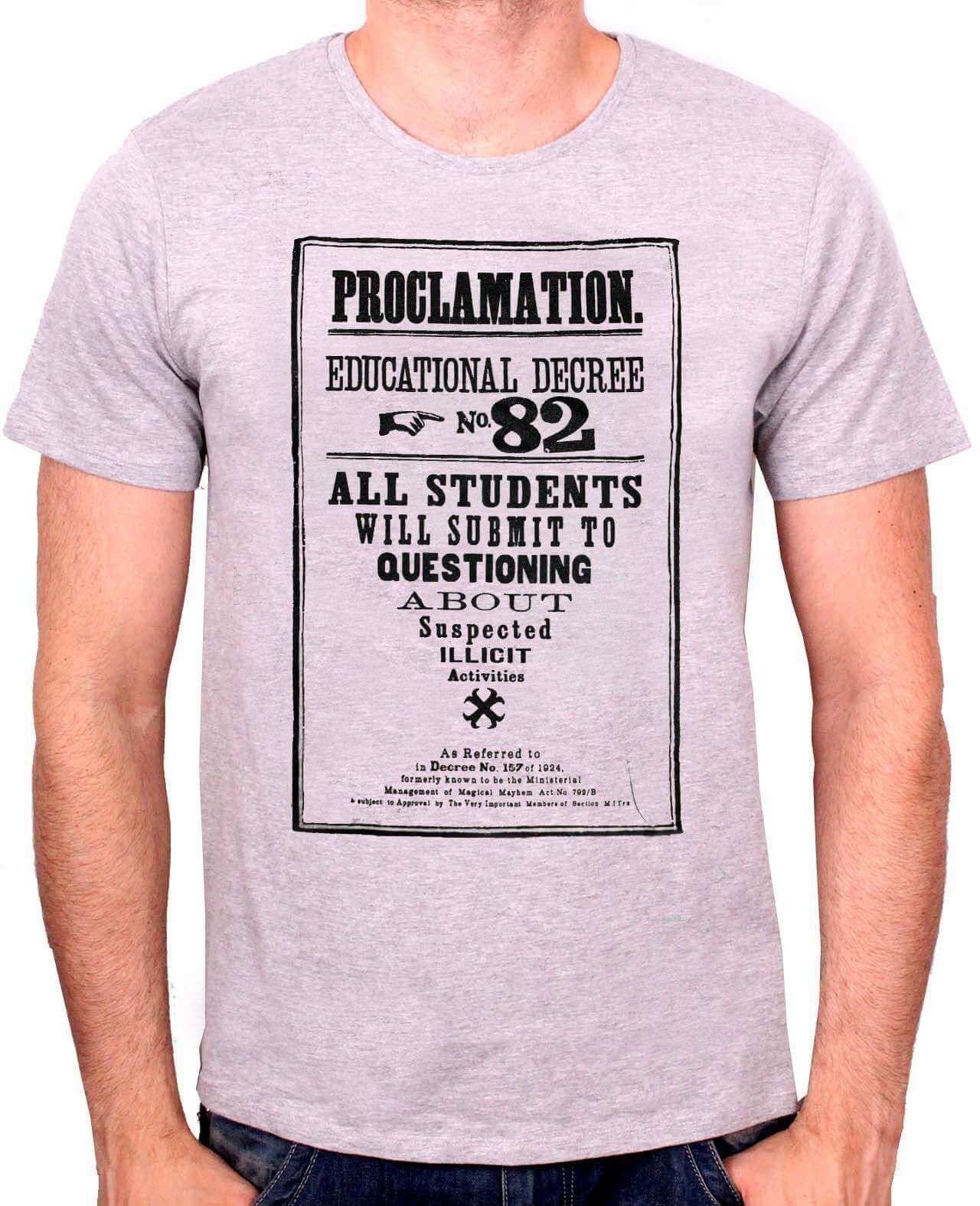 Harry Potter Proclamation 82 T-Shirt - Olleke Wizarding Shop Amsterdam Brugge London