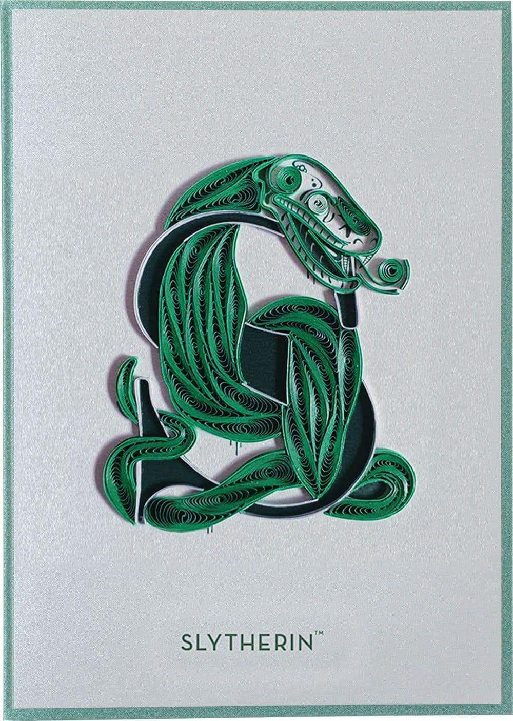 Harry Potter Quilled Greeting Card Slytherin - Olleke Wizarding Shop Amsterdam Brugge London