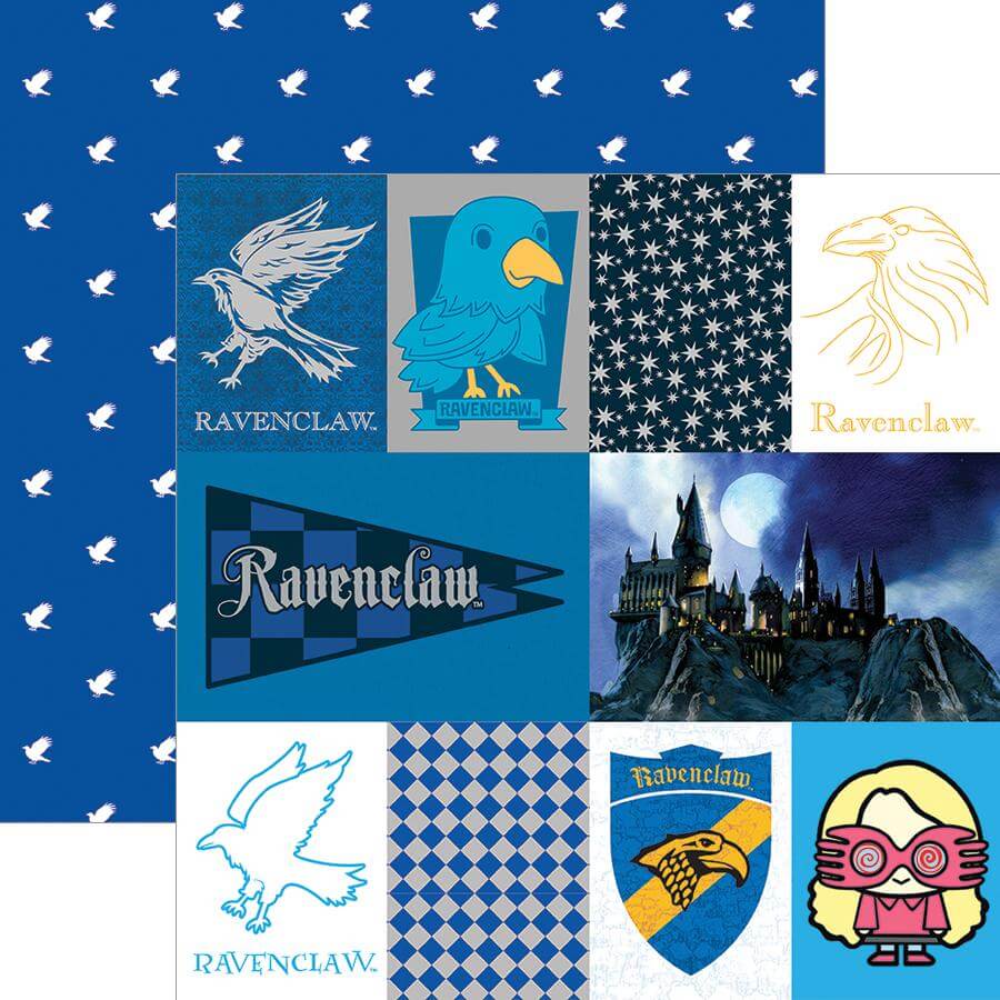 Harry Potter Ravenclaw Tag Double Sided Embellished Paper - Olleke Wizarding Shop Amsterdam Brugge London