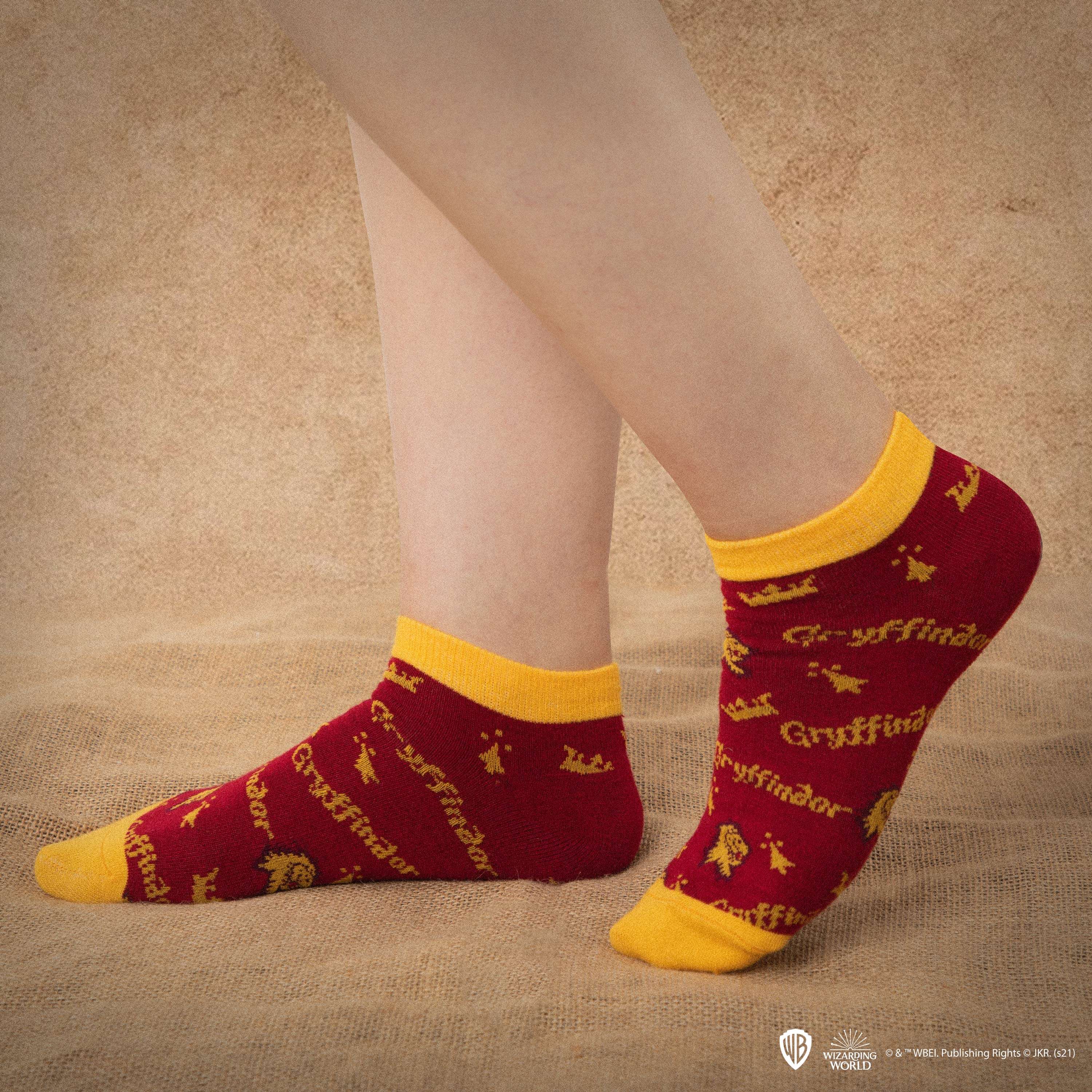 Harry Potter Set of 3 Ankle Socks - Gryffindor - Olleke Wizarding Shop Amsterdam Brugge London