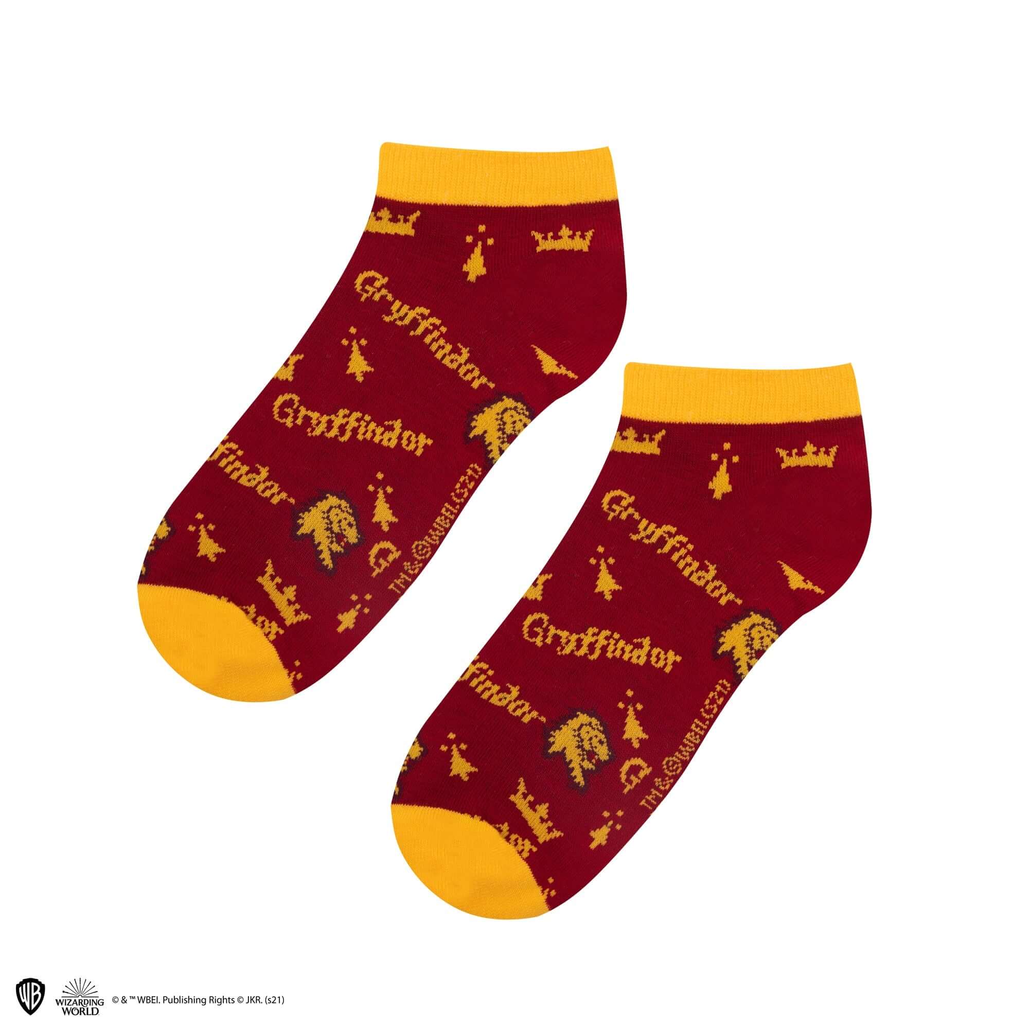 Harry Potter Set of 3 Ankle Socks - Gryffindor - Olleke Wizarding Shop Amsterdam Brugge London