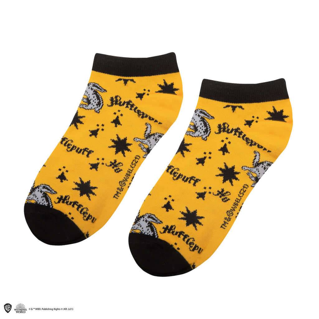 Harry Potter Set of 3 Ankle Socks - Hufflepuff - Olleke Wizarding Shop Amsterdam Brugge London